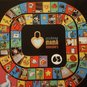 ganzenbord spel van Stichting mama mariska's